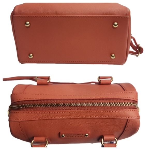 Authentic orange Burberry blue label leather mini boston 2-way bag - Picture 9 of 11